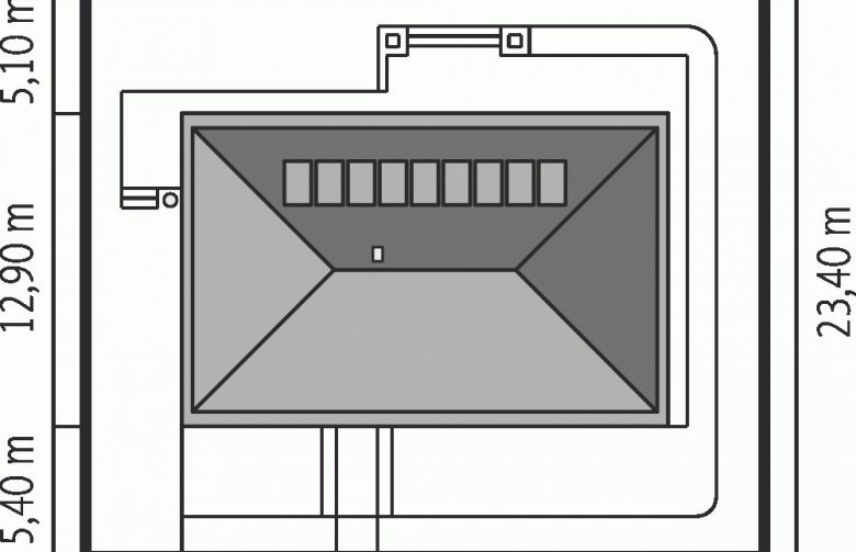 Projekt domu dwurodzinnego EX 8 G2 (wersja D) - Usytuowanie