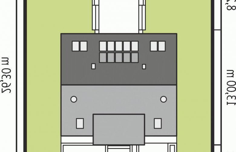 Projekt domu wielorodzinnego EX 9 G1 (wersja B) - Usytuowanie - wersja lustrzana