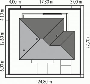 Usytuowanie budynku Flori III G1 ECONOMIC (wersja A)