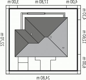 Usytuowanie budynku Flori III G1 (wersja B) Leca® DOM w wersji lustrzanej