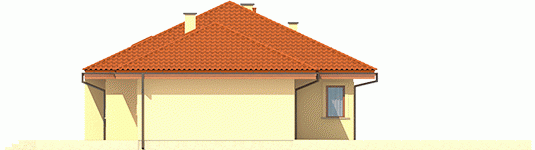 Elewacja projektu Franczi II G1 ECONOMIC (wersja B) - 4 - wersja lustrzana