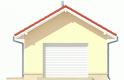 Projekt domu energooszczędnego Garaż G17 - elewacja 1