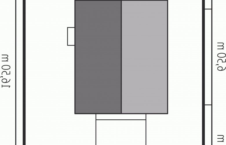 Projekt domu energooszczędnego Garaż G17 - Usytuowanie - wersja lustrzana