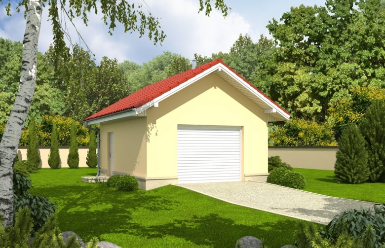 Projekt domu energooszczędnego Garaż G17