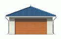 Projekt domu energooszczędnego Garaż G2 - elewacja 1