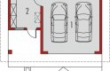 Projekt domu energooszczędnego Garaż G20 - parter