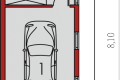 Projekt domu energooszczędnego Garaż G23 - parter