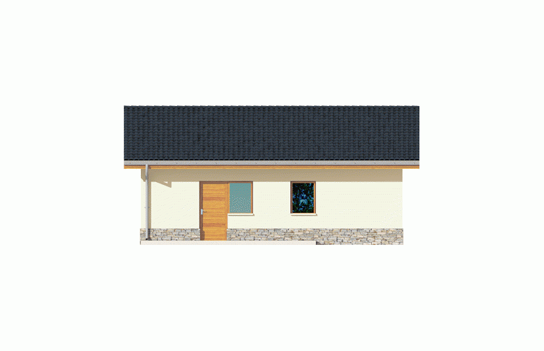 Projekt domu energooszczędnego Garaż G29 - elewacja 3