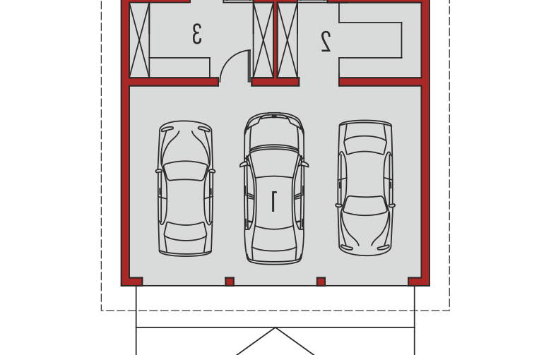Projekt domu energooszczędnego Garaż G29 - parter