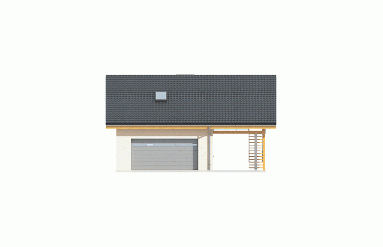 Projekt domu energooszczędnego Garaż G31 - elewacja 1