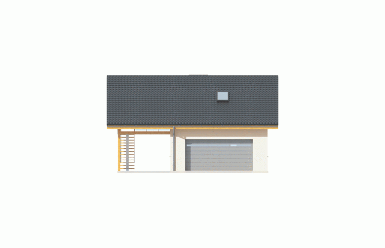 Projekt domu energooszczędnego Garaż G31 - elewacja 1