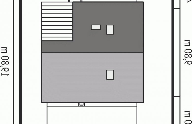 Projekt domu energooszczędnego Garaż G31 - Usytuowanie - wersja lustrzana
