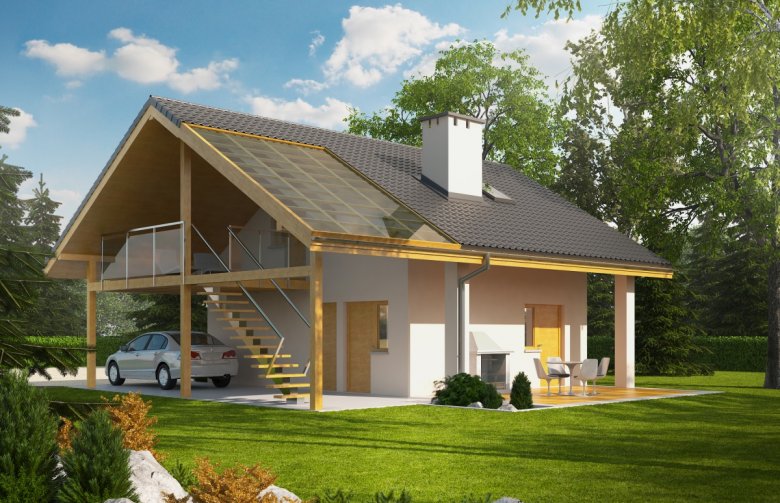 Projekt domu energooszczędnego Garaż G31