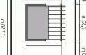 Projekt domu energooszczędnego Garaż G33 - usytuowanie - wersja lustrzana