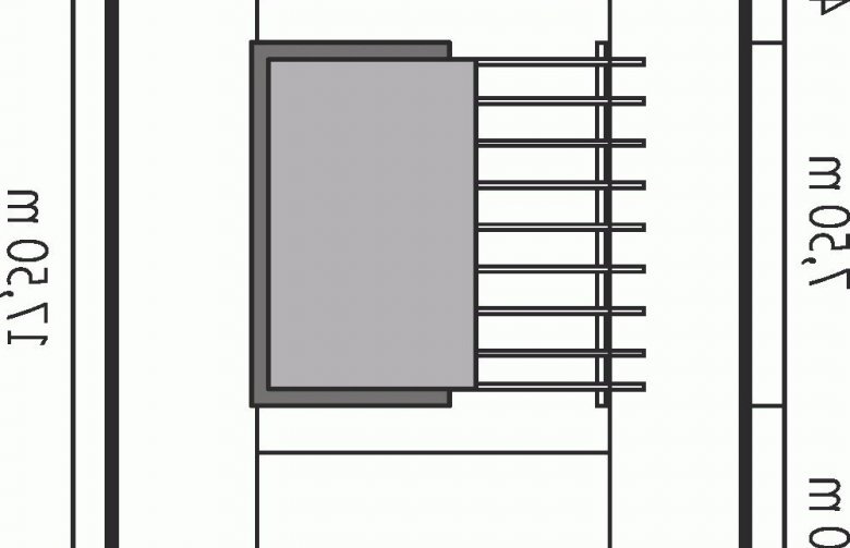 Projekt domu energooszczędnego Garaż G33 - Usytuowanie - wersja lustrzana
