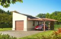 Projekt domu energooszczędnego Garaż G33 - wizualizacja 0