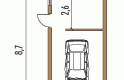 Projekt domu energooszczędnego Garaż G4 - parter