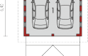 Projekt domu energooszczędnego Garaż G5 - parter