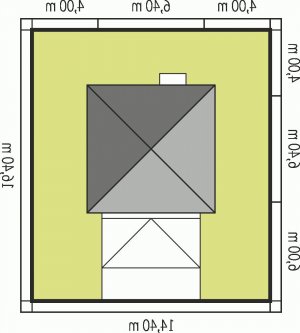 Usytuowanie budynku Garaż G5 w wersji lustrzanej