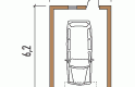 Projekt domu energooszczędnego Garaż G9 - parter