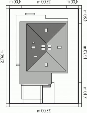 Usytuowanie budynku Gilbert G2 w wersji lustrzanej