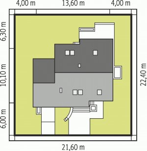 Usytuowanie budynku Jurek G1 Leca® DOM