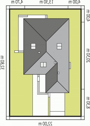 Usytuowanie budynku Liv 3 G1 w wersji lustrzanej