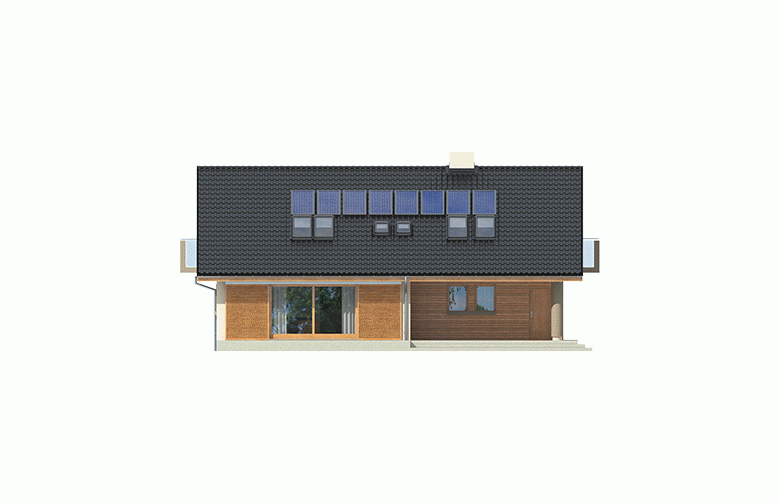 Projekt domu wielorodzinnego Malena G1 (wersja B) - elewacja 3