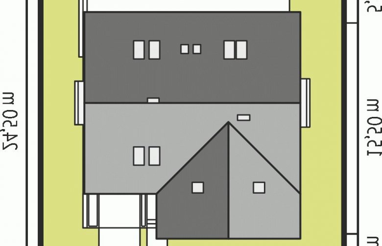 Projekt domu wielorodzinnego Malena G1 (wersja B) - Usytuowanie - wersja lustrzana