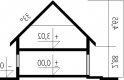 Projekt domu wielorodzinnego Malena G1 (wersja B) - przekrój 1