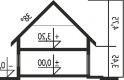 Projekt domu wielorodzinnego Niki (wersja B) ENERGO - przekrój 1