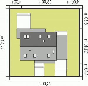 Usytuowanie budynku Nikodem G1 w wersji lustrzanej