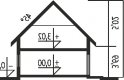 Projekt domu wielorodzinnego Nikodem G1 - przekrój 1