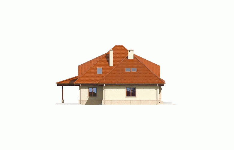 Projekt domu wielorodzinnego Petra II G2 - elewacja 4