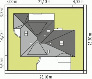 Usytuowanie budynku Petra II G2