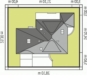 Usytuowanie budynku Petra II G2 w wersji lustrzanej