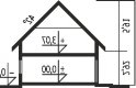 Projekt domu wielorodzinnego Petra II G2 - przekrój 1
