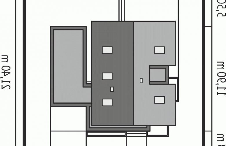Projekt domu wielorodzinnego Tiago G1 (wersja A) - Usytuowanie - wersja lustrzana