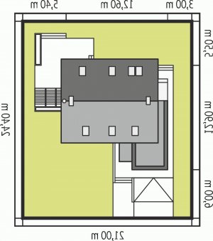 Usytuowanie budynku Tobiasz G1 ENERGO w wersji lustrzanej