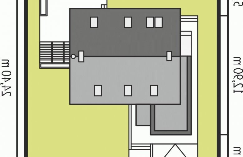 Projekt domu wielorodzinnego Tobiasz G1 ENERGO - Usytuowanie - wersja lustrzana