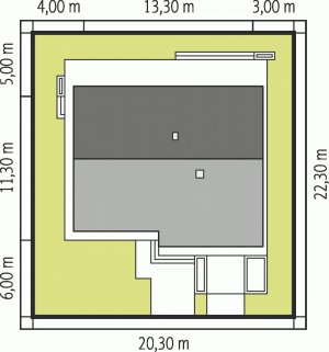 Usytuowanie budynku Tori III G1 ECONOMIC (wersja A)