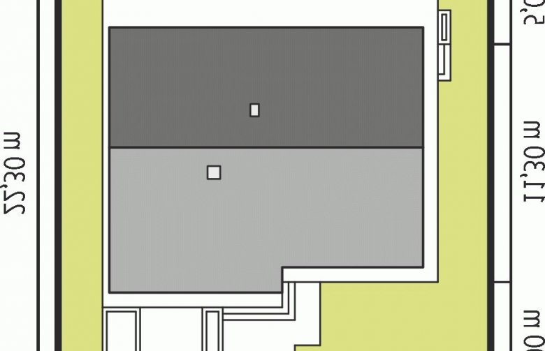 Projekt domu dwurodzinnego Tori III G1 ECONOMIC (wersja A) - Usytuowanie - wersja lustrzana