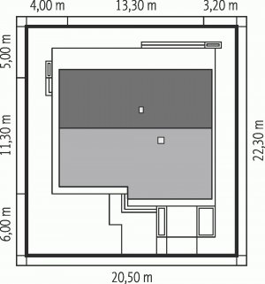 Usytuowanie budynku Tori III G1 ECONOMIC (wersja B)