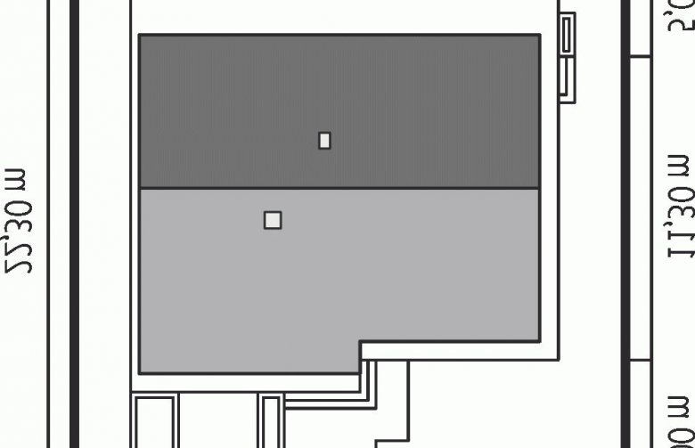 Projekt domu dwurodzinnego Tori III G1 ECONOMIC (wersja B) - Usytuowanie - wersja lustrzana