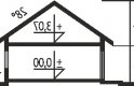 Projekt domu dwurodzinnego Alan IV G2 MULTI-COMFORT - przekrój 1