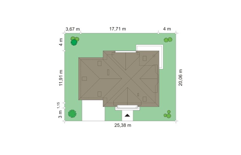 Projekt domu wielorodzinnego Romeo (425) - Usytuowanie