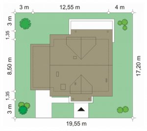 Usytuowanie budynku Spokojny (423)