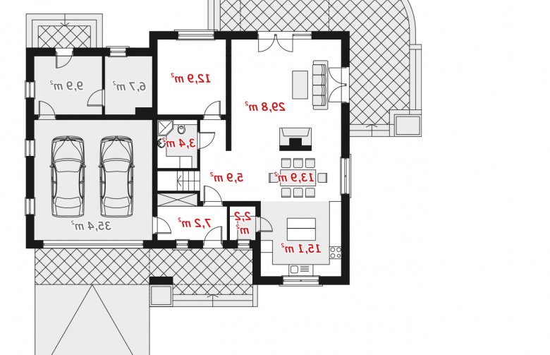 Projekt domu wielorodzinnego Rino II - 