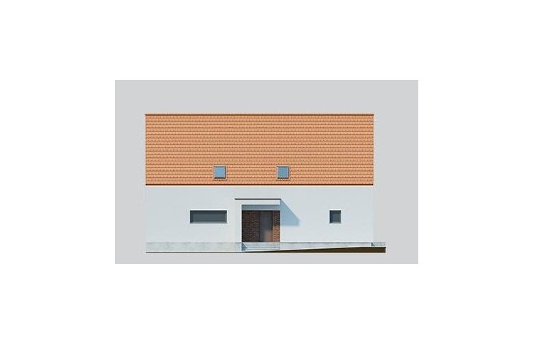 Projekt domu wielorodzinnego LK&1166 - elewacja 3