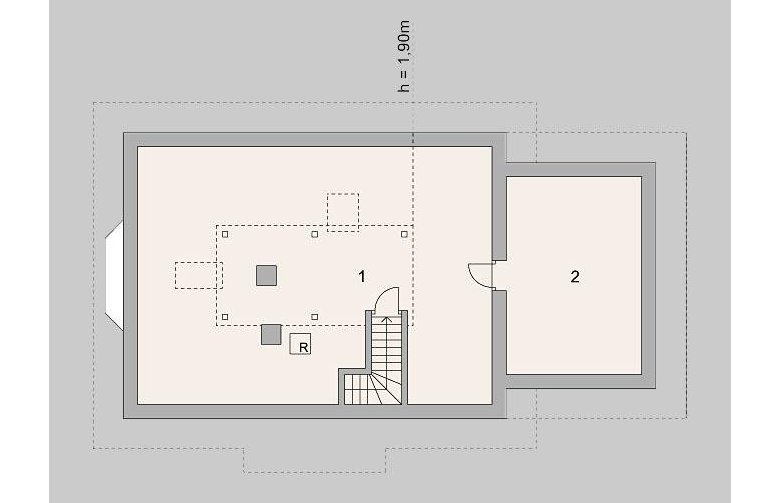 Projekt domu dwurodzinnego LK&1179 - 